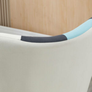 Πολυθρόνα κρεβατοκάμαρας HOMCOM σε καπιτονέ βελούδο και ξύλινα πόδια, 66x76x98cm, Πολύχρωμη 839-752V00MX - Image 4