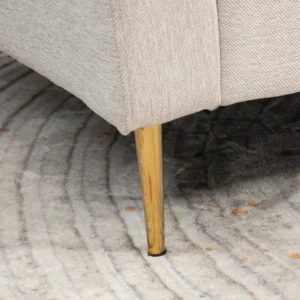 HOMCOM 3θέσιος καναπές-κρεβάτι υφασμάτινο με στήριγμα ποδιών και πλάτη με 5 θέσεις ανάκλισης, 213x91x83cm, Κρέμα 839-831V80CW - Image 6