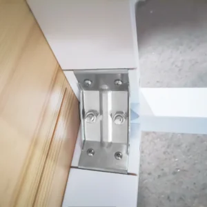 Τραπεζαρία HOMCOM 4 θέσεων με αντιολισθητικά πόδια, από ξύλο πεύκου, 120x75x75 cm 83A-103V00ND - Image 7