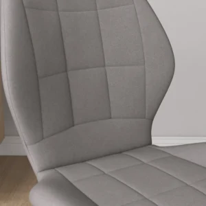 HOMCOM Σετ 4 μοντέρνες καρέκλες τραπεζαρίας για κουζίνα και σαλόνι με επένδυση φανέλας, γκρι 83A-135V00LG - Image 7