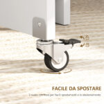 HOMCOM  Πτυσσόμενο Τραπέζι Φαγητού για 2-4 Άτομα με 2 Πτυσσόμενα Φύλλα, Συρτάρι και Ράφια, Δρυς  83A-201V00AK - Image 5