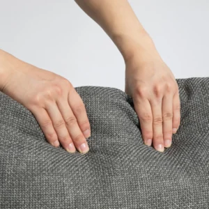 HOMCOM Καναπές 3 Θέσεων σε Ύφασμα με Μαξιλάρια με Επένδυση και Κάλυμμα Εφέ Λινό 237x94x102cm Γκρι 83B-002V00GY - Image 7