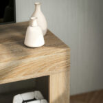 HOMCOM  Φορητή Τηλεόραση 60" με Ντουλάπι 2 Πόρτες και Ανοιχτό Ράφι, 140x40x48 εκ., Φυσικό Ξύλο  83B-142V00ND - Image 7