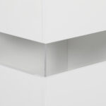 HOMCOM  Μοντέρνα Κρεντέντζα με Ρυθμιζόμενο LED και Τηλεχειριστήριο, 4 Συρτάρια και 2 Ντουλάπια, 120x34x70 εκ., Λευκό  83B-176V90WT - Image 8