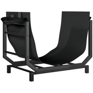 Outsunny Μεταλλική Θήκη Ξύλων με Αποσπώμενη Τσάντα Μεταφοράς από Ύφασμα Oxford