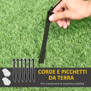 HOMCOM Φουσκωτός Άγιος Βασίλης σε μοτοσυκλέτα 165cm με ενσωματωμένα φώτα LED, Χριστουγεννιάτικη διακόσμηση εξωτερικού χώρου 844-242V90 - Image 5