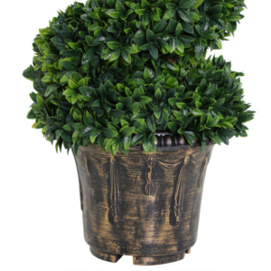 Outsunny Σετ 2 Τεχνητά Φυτά Μπόξου σε Σπείρα για Εσωτερικούς και Εξωτερικούς Χώρους με Γλάστρα, Ø32x120 εκ., Πράσινο 844-265V01 - Image 7