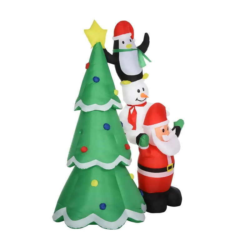 Φουσκωτό Χριστουγεννιάτικo Δέντρο 243 cm με LED Φωτισμό HOMCOM 844-301V90 Φουσκωτό Χριστουγεννιάτικo Δέντρο 243 cm με LED Φωτισμό HOMCOM 844-301V90