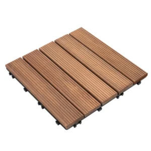 Outsunny Πλακάκια Εξωτερικού Χώρου Ξύλινο Σύμπλεγμα