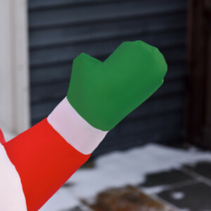 Φουσκωτός Άγιος Βασίλης σε Αερόστατο με Φωτάκια LED HOMCOM 844-402V90 - Image 6