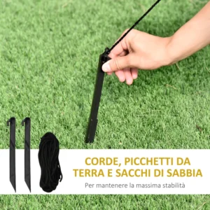 Φουσκωτός Άγιος Βασίλης με Ενσωματωμένα Φώτα HOMCOM 844-405V90 - Image 5