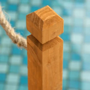 Outsunny Outdoor Ξύλινο Μπλουζάκι με Πλαϊνά Κάνναβης, Δομή Ξύλου Ελάτης, 150x58x58,5cm, Πορτοκαλί 844-457 - Image 5