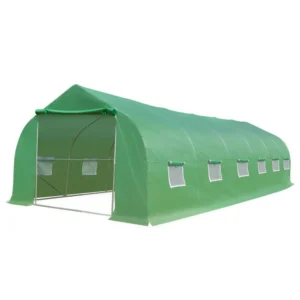 Outsunny Garden Θερμοκήπια Γεωργικά Θερμοκήπια Τιμές Τούνελ με Κάλυμμα και Κυλιόμενη Δομή και Παράθυρα - Πράσινο 845-019V01