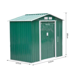 Μεταλλική Αποθήκη Κήπου 213 x 127 x 185 cm Outsunny 845-030GN - Image 7