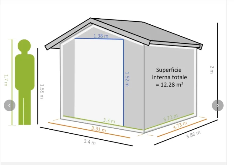 Υπόστεγο κήπου Outsunny με συρόμενες πόρτες και κεκλιμένη οροφή, από χάλυβα και PP, 340x386x200 cm, γκρι 845-031V01LG - Image 10