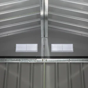 Υπόστεγο κήπου Outsunny με 2 συρόμενες πόρτες και 4 αεραγωγούς από χάλυβα και PP, 277x195x192cm, Ανοιχτό πράσινο 845-031YG - Image 6