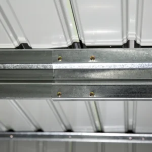 Υπόστεγο κήπου Outsunny με 2 συρόμενες πόρτες και 4 αεραγωγούς από χάλυβα και PP, 277x195x192cm, Ανοιχτό πράσινο 845-031YG - Image 7