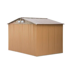 Μεταλλική Αποθήκη Κήπου από Γαλβανισμένο Ατσάλι 277 x 191 x 192 cm Χρώματος Καφέ Outsunny 845-031YL - Image 2
