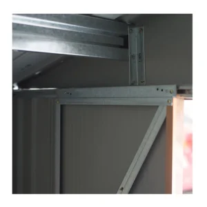 Μεταλλική Αποθήκη Κήπου από Γαλβανισμένο Ατσάλι 277 x 191 x 192 cm Χρώματος Καφέ Outsunny 845-031YL - Image 4