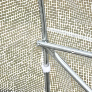 Θερμοκήπια Outsunny Garden Greenhouse Agricultural Tunnel (5 x 2 x 2m) με μεταλλική κατασκευή και φύλλο πολυαιθυλενίου - λευκό 845-071V02 - Image 7