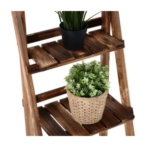 Ξύλινη Πτυσσόμενη Ζαρντινιέρα 3 Επιπέδων 40 x 37 x 93 cm Outsunny 845-111 - Image 2