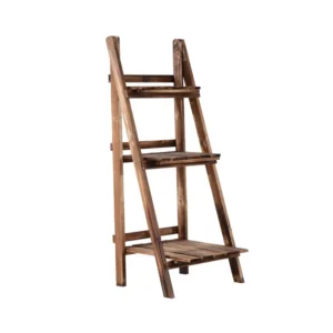 Ξύλινη Πτυσσόμενη Ζαρντινιέρα 3 Επιπέδων 40 x 37 x 93 cm Outsunny 845-111 - Image 4