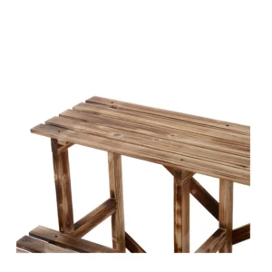 Ξύλινη Ζαρντινιέρα 3 Επιπέδων 80 x 80 x 80 cm Outsunny 845-114 - Image 2