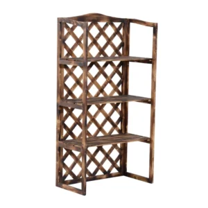 Outsunny Ράφια Ζαρντινιέρα για Φυτά με 3 Ράφια σε Ξύλο Ελάτης