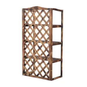 Outsunny Ράφια Ζαρντινιέρα για Φυτά με 3 Ράφια σε Ξύλο Ελάτης, 80x40x150cm 845-118 - Image 4