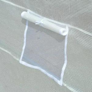 Μεταλλικό Θερμοκήπιο Τούνελ 6 x 3 x 2 m Χρώματος Λευκό Outsunny 845-120 - Image 7