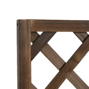 Outsunny φυτευτή εξωτερικού χώρου με πλέγμα για αναρριχητικά φυτά και γλάστρα, σε ξύλο ελάτης, 72,5x31,5x149,5 cm 845-127BN - Image 6