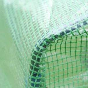 Θερμοκήπιο Outsunny Garden με ανοιγόμενη πόρτα και εισαγωγή αέρα, 4 σχοινιά και πασσάλους, 180x100x168 cm, πράσινο 845-154V01 - Image 5