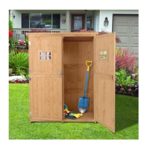 Ξύλινη Αποθήκη Κήπου 127.5 x 50 x 164 cm Outsunny 845-210 - Image 4