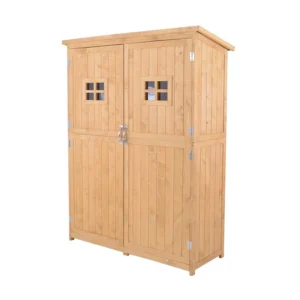 Ξύλινη Αποθήκη Κήπου 127.5 x 50 x 164 cm Outsunny 845-210 - Image 5