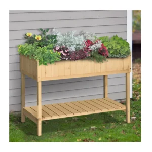 Ξύλινη Ζαρντινιέρα με 8 Θέσεις 120 x 60 x 81 cm Outsunny 845-238 - Image 5