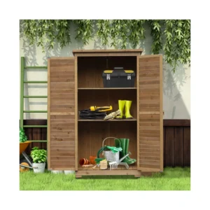 Ξύλινη Αποθήκη Κήπου 87 x 46.5 x 160 cm Outsunny 845-247 - Image 3