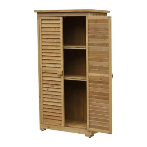 Ξύλινη Αποθήκη Κήπου 87 x 46.5 x 160 cm Outsunny 845-247 - Image 4