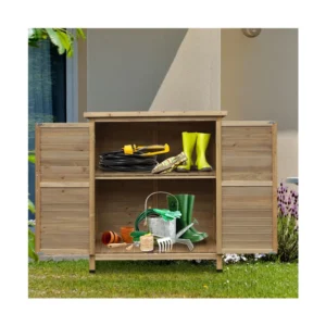 Ξύλινη Αποθήκη Κήπου 87 x 46.5 x 96.5 cm Outsunny 845-248 - Image 4
