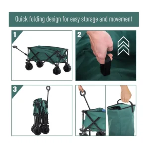 Αναδιπλούμενο Καρότσι Κήπου 108 x 53 x 59 - 89 cm Outsunny 845-311GN - Image 3