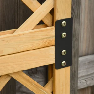 Outsunny φυτευτής εξωτερικού χώρου με σχάρα Ξύλινη γλάστρα αναρριχώμενου φυτού 60x40x160cm 845-369V02 - Image 5