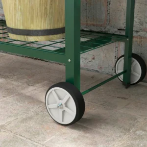 Outsunny φυτευτή εξωτερικού χώρου με βάση εργαλείων κάτω ραφιού, μεταλλικό, 109x44x80 cm, πράσινο 845-384V01GN - Image 7