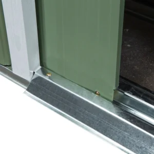 Outsunny Steel Garden υπόστεγο με διπλή συρόμενη πόρτα και αεραγωγούς, 213x130x173 cm, πράσινο 845-390 - Image 7