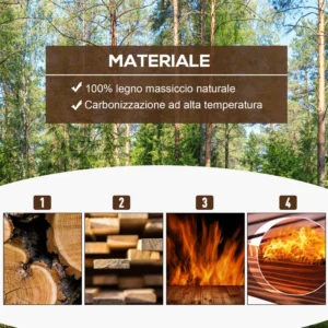 Outsunny Σετ 3 Ξύλινες γλάστρες με φυτά διάφορα μεγέθη, για κήπο και εσωτερικό 845-450 - Image 5