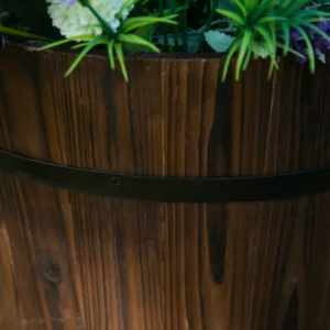 Outsunny Σετ 3 Ξύλινες γλάστρες με φυτά διάφορα μεγέθη, για κήπο και εσωτερικό 845-450 - Image 7