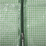 Θερμοκήπιο Outsunny Garden από ατσάλι και πλαστικό πολυαιθυλενίου με 4 ράφια, σχοινιά και πασσάλους, 141x72x191 cm, πράσινο 845-511 - Image 6