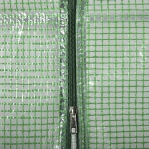 Θερμοκήπιο Outsunny Garden από ατσάλι και πλαστικό πολυαιθυλενίου με 4 ράφια, σχοινιά και πασσάλους, 141x72x191 cm, πράσινο 845-511 - Image 6