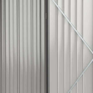 Outsunny Garden Shed Εργαλειοθήκη σε Ατσάλινο φύλλο με Κλειδαριά, 161,5x94,5x196cm, Μαύρο 845-532 - Image 5