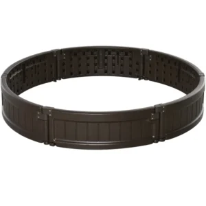 Υπερυψωμένο Κρεβάτι από HDPE Outsunny, Στρογγυλή Ζαρντινιέρα εξωτερικού χώρου, Φ123x21cm, Καφέ 845-550 - Image 8