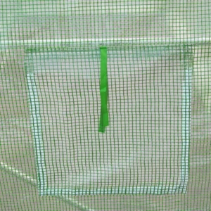 Θερμοκήπιο Outsunny Tunnel με Roll-up Door and Windows, PE Cover and Steel Construction, 150x300x200cm, Green 845-591 - Image 7