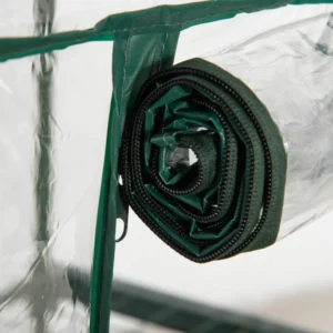 Outsunny Mini Θερμοκήπιο με Πλαστικό Κάλυμμα, Πλαίσιο Ατσάλινο με 3 Ράφια, 69x49x125cm, Διαφανές 845-606 - Image 5